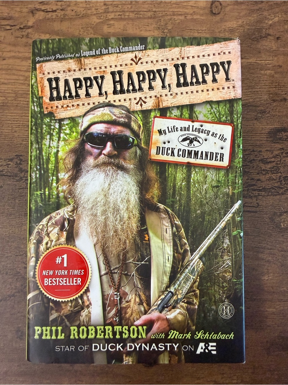 📚3 for $12📚 Happy, Happy, Happy by Phil Robertson Hardcover Book - Duck Dynasty